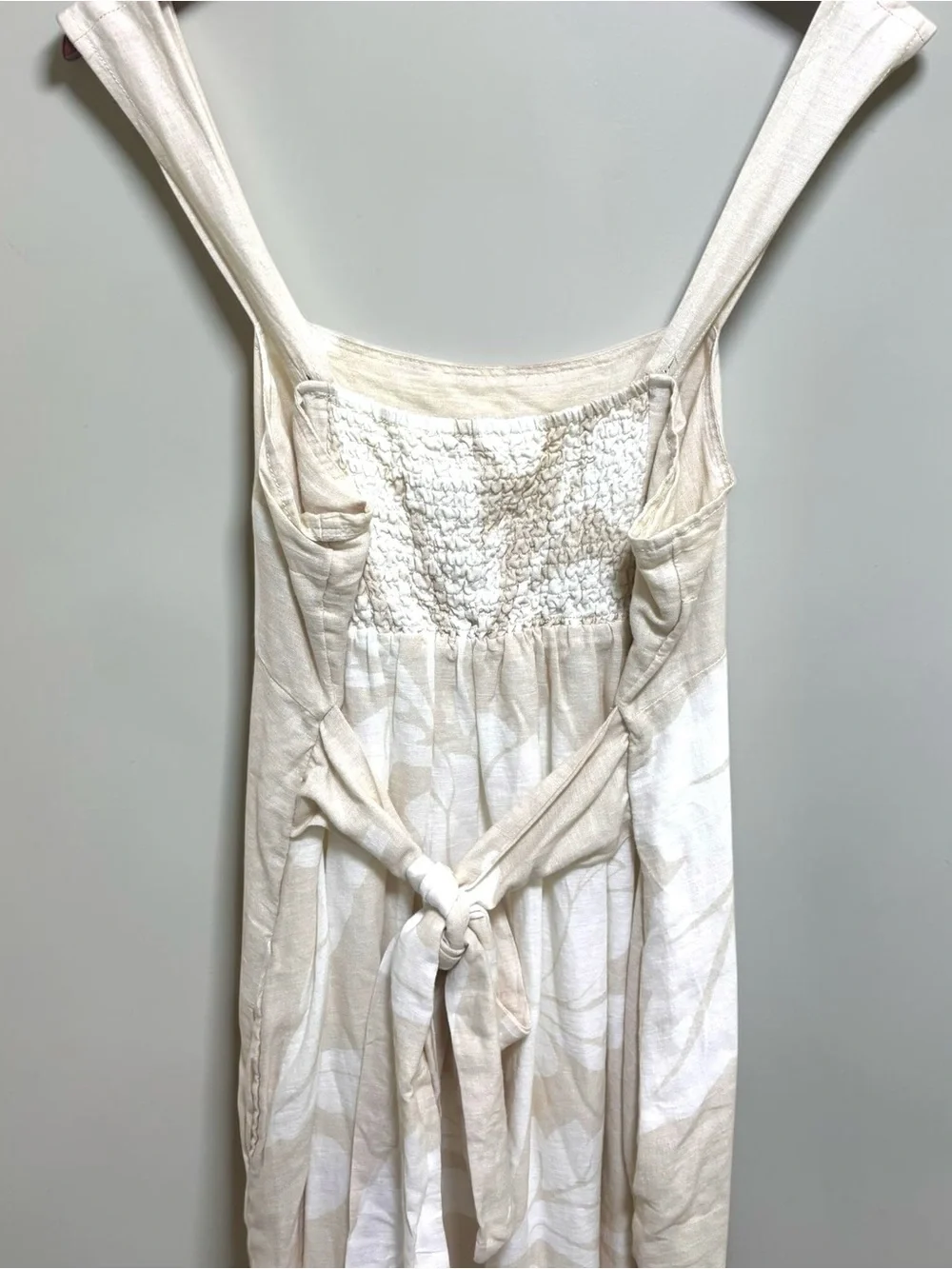 NWT Anthropologie Pilcro Linen Blend Botanical Midi Dress Large Cottagecore